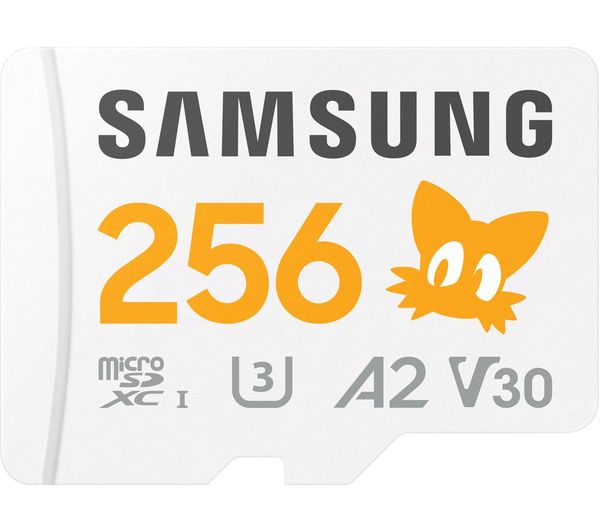 An image of SAMSUNG Sonic Pro Plus V30 microSD Memory Card - 256 GB
