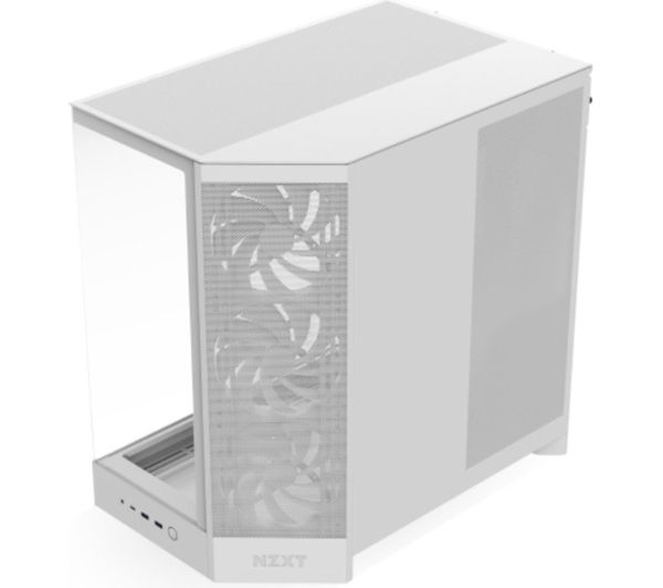Nzxt H9 Flow Atx Mid Tower Pc Case White