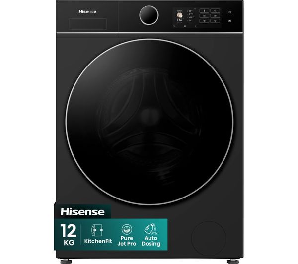 Hisense Kitchenfit 5i Series Wf5i1245bbr Wifi Enabled 12 Kg 1400 Spin Washing Machine Black