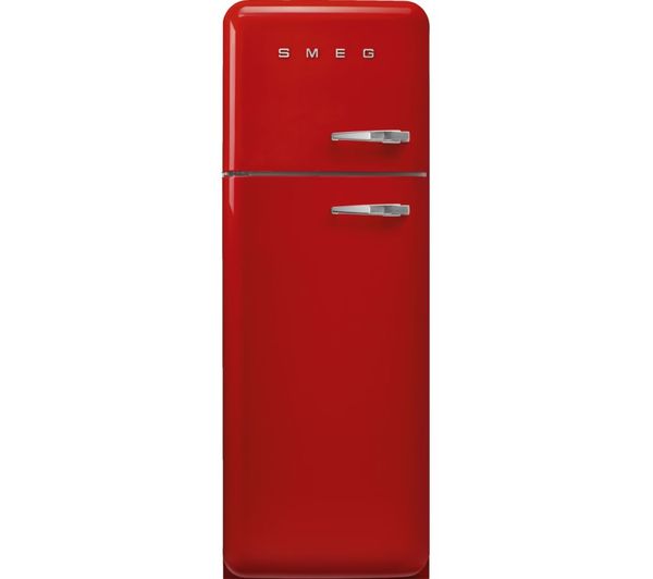 An image of SMEG FAB30LRD6UK 70/30 Fridge Freezer - Red