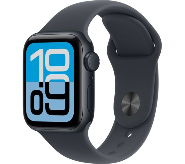 An image of APPLE Refurbished Watch SE 3 - 40 mm Midnight Aluminium Case with Midnight Sport Band, S/M (Excellent Condition)