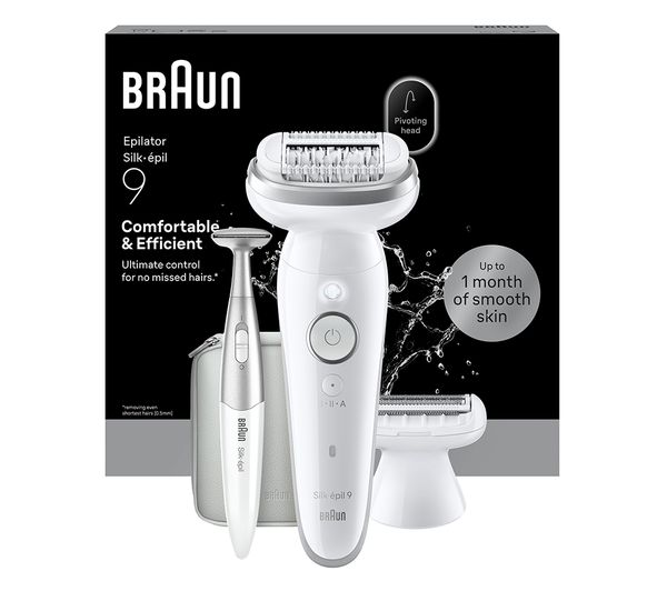 An image of BRAUN Silk-épil 9 SE9-241 Wet & Dry Epilator - Silver