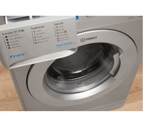 Buy INDESIT Innex BWD 71453 S Washing Machine Silver Free Delivery