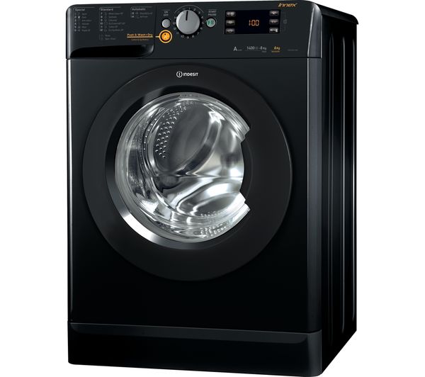Indesit Washer Dryer XWDE 861480X K 8 kg  - Black, Black