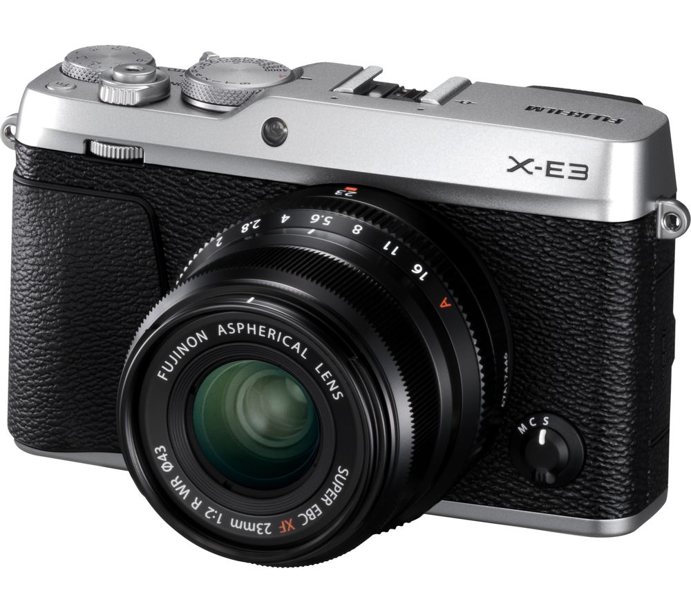 FUJIFILM X-E3 Mirrorless Camera with XF 23 mm f/2 Lens – Silver, Silver