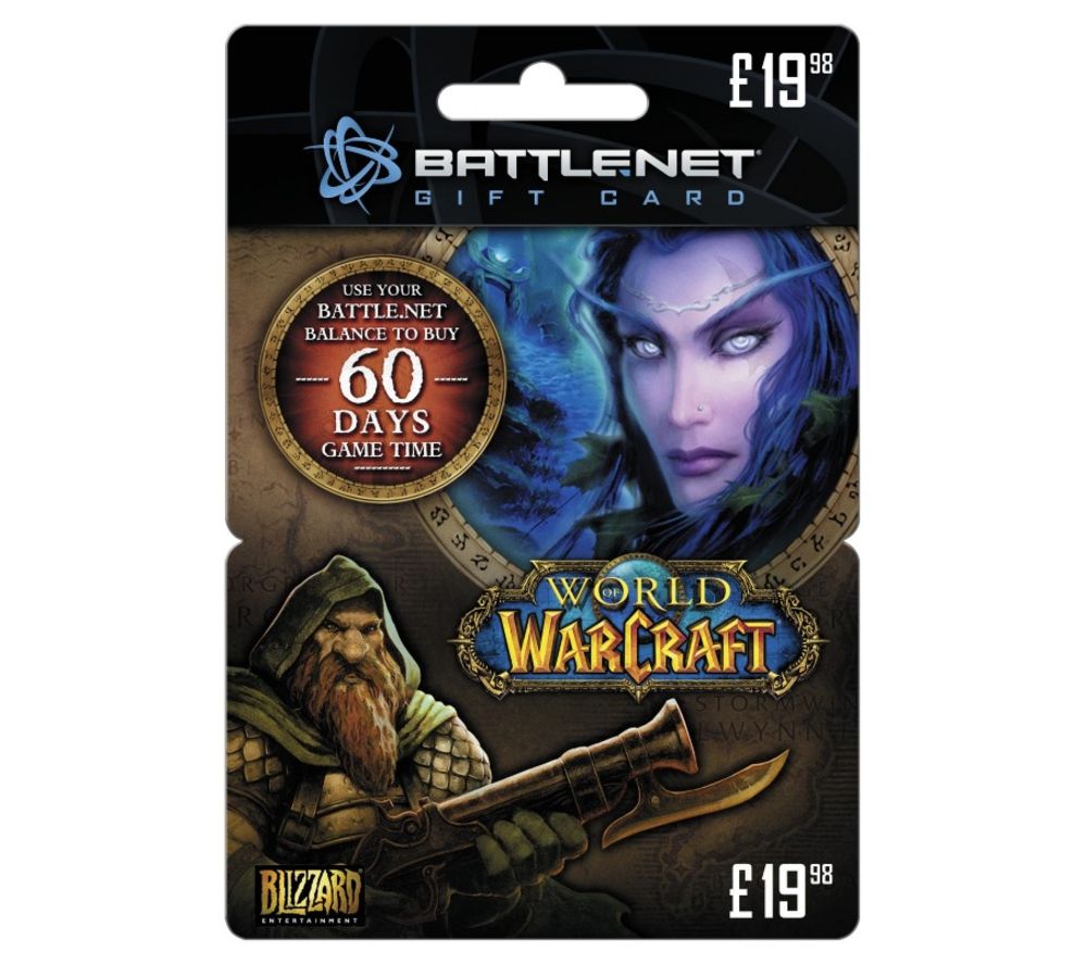 WOW 60 Day Gametime Card