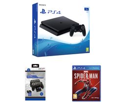 SONY PlayStation 4, Marvel's Spider-Man & Twin Docking Station Bundle