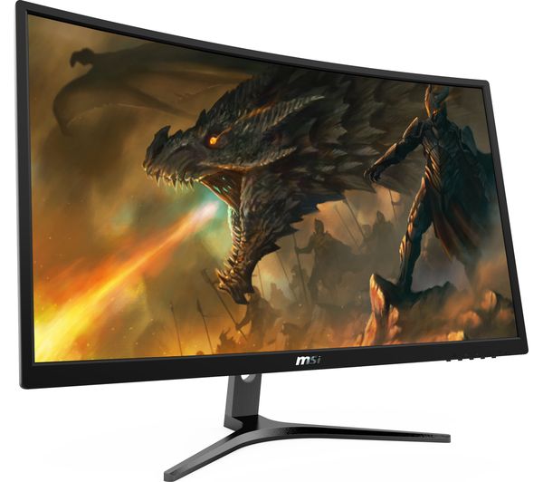 Buy Msi Optix G241vc Full Hd 23 6 Curved Led Gaming Monitor Black Free Delivery Currys