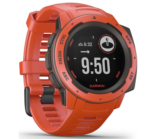 Buy GARMIN Instinct Smartwatch - Red | Free Delivery | Currys