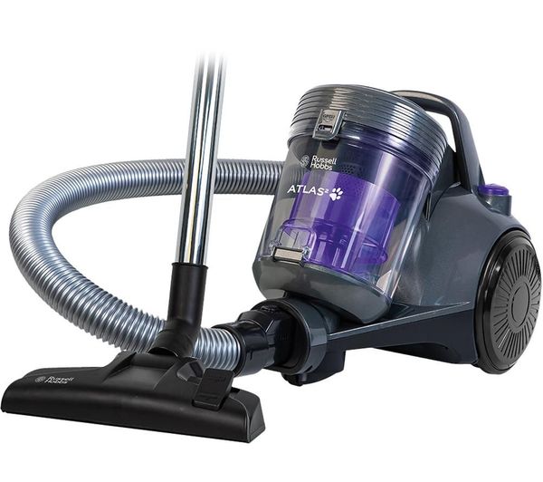 Russell Hobbs Atlas2 Rhcv3601 Cylinder Bagless Vacuum Cleaner Purple Grey