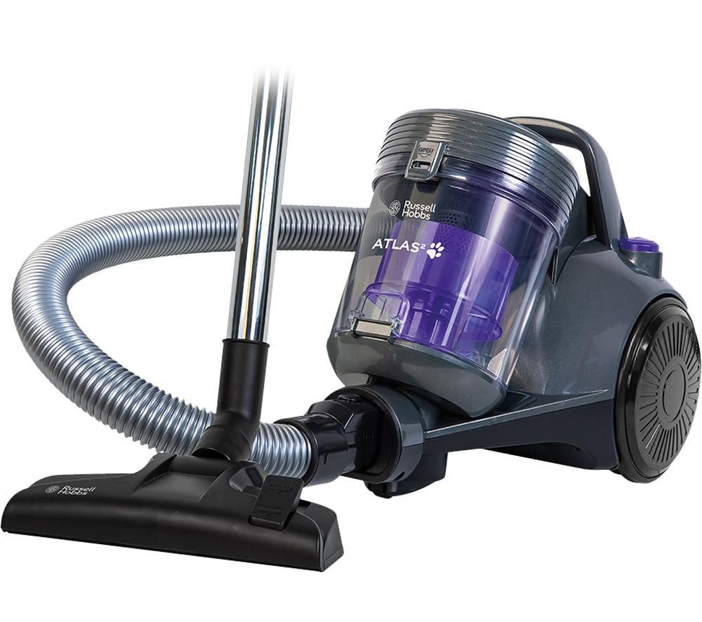 RUSSELL HOBBS Atlas2 RHCV3601 Cylinder Bagless Vacuum Cleaner - Purple & Grey, Purple