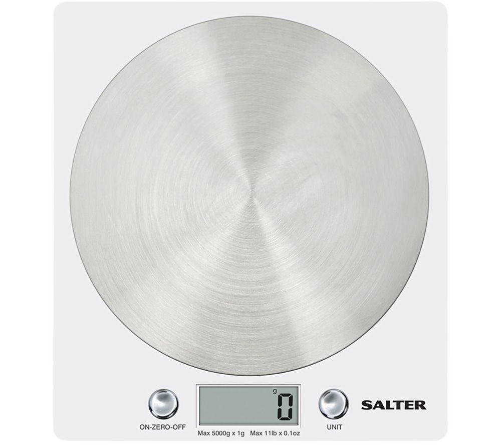 SALTER Disc 1036 WHSSDR Digital Kitchen Scales - White