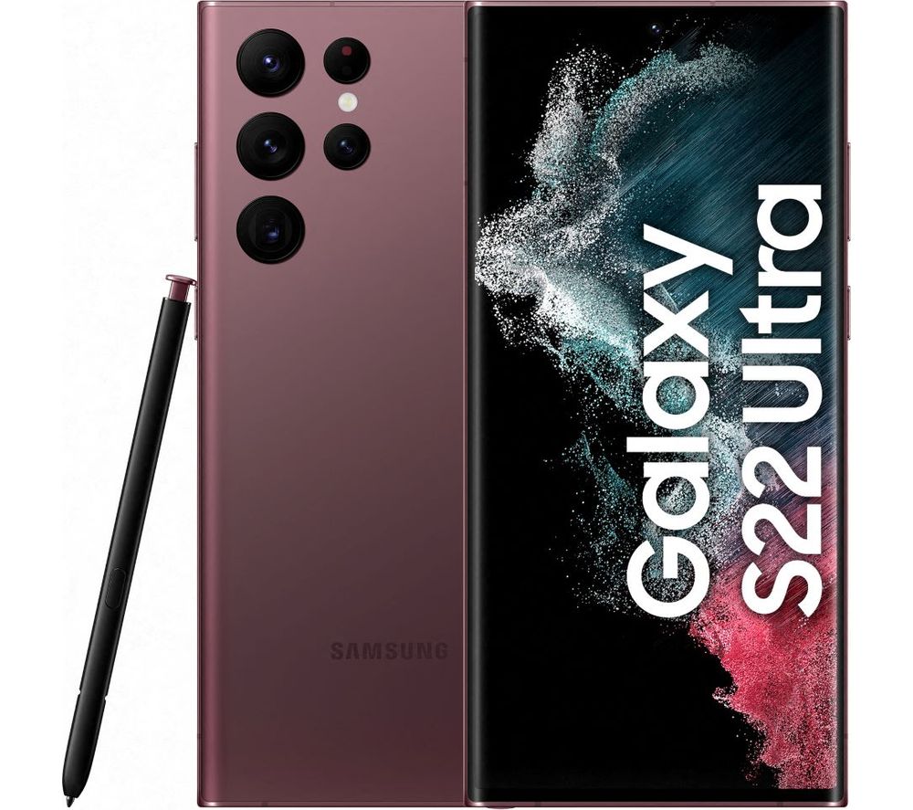 SAMSUNG Galaxy S22 Ultra 5G - 128 GB, Burgundy