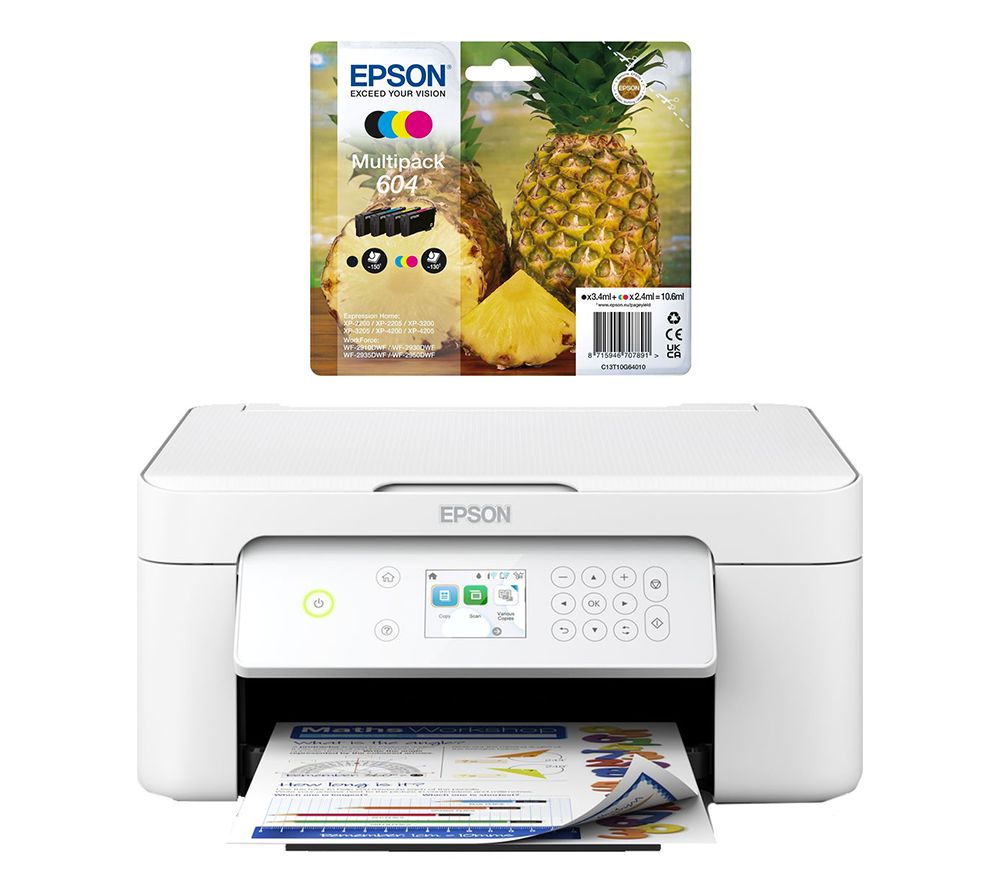 Expression Home XP-4205 All-in-One Wireless Inkjet Printer & Full Set of Ink Cartridges Bundle