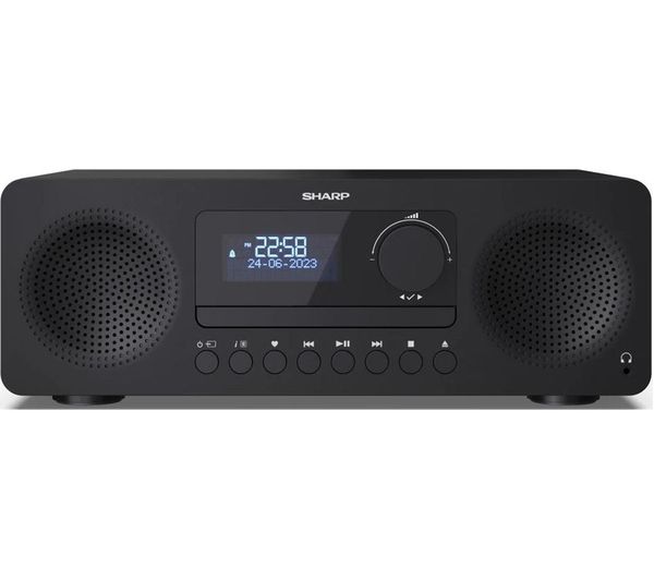 An image of SHARP Tokyo XL-B720D Bluetooth All-in-one Hi-Fi System - Black