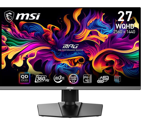 Msi Mpg 271qrx Qd Oled Quad Hd 265 Oled Gaming Monitor Black