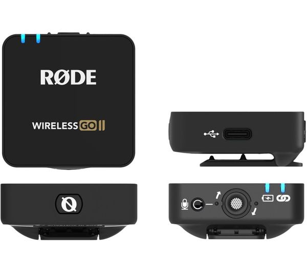 RODE Wireless GO II Microphone - Black - 87227 - Currys Business