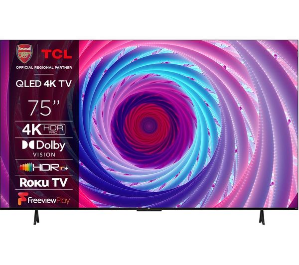 TCL 75RC650K Roku TV 75" Smart 4K Ultra HD HDR QLED TV
