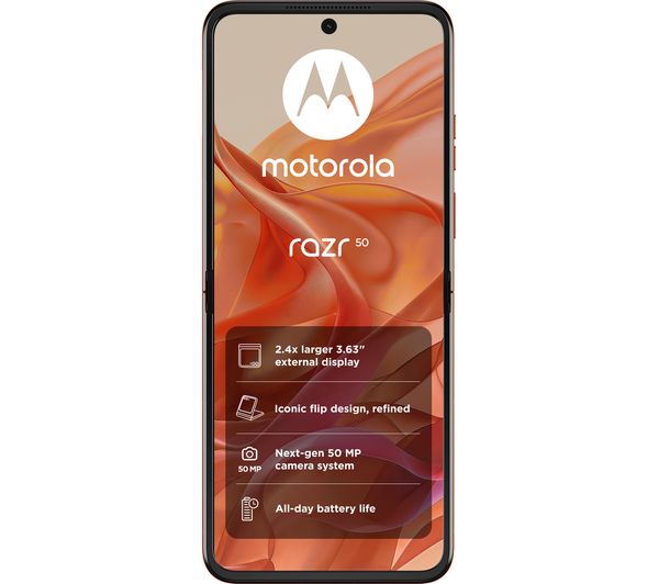 MOTOROLA Razr 50 - 256 GB, Spritz Orange