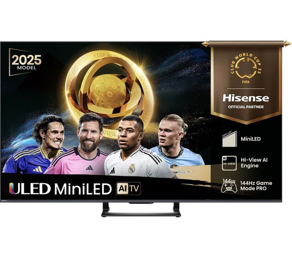 Hisense U7q 55 Mini Led 4k 144hz Smart Ai Tv With Freely 55u7qtuk