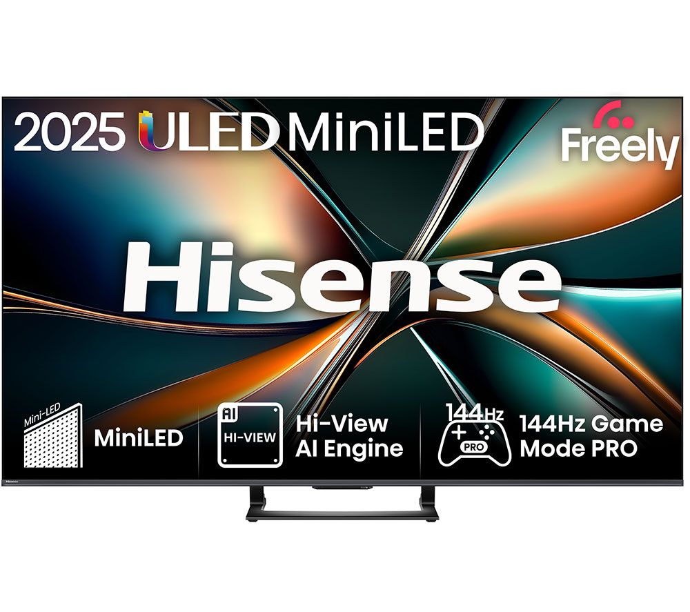 U7Q 55" Mini LED 4K 144Hz Smart AI TV with Freely - 55U7QTUK