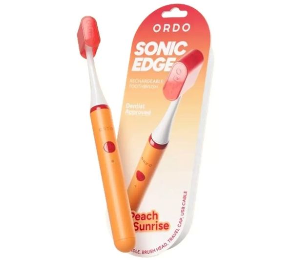An image of ORDO Sonic Edge Electric Toothbrush - Peach Sunrise