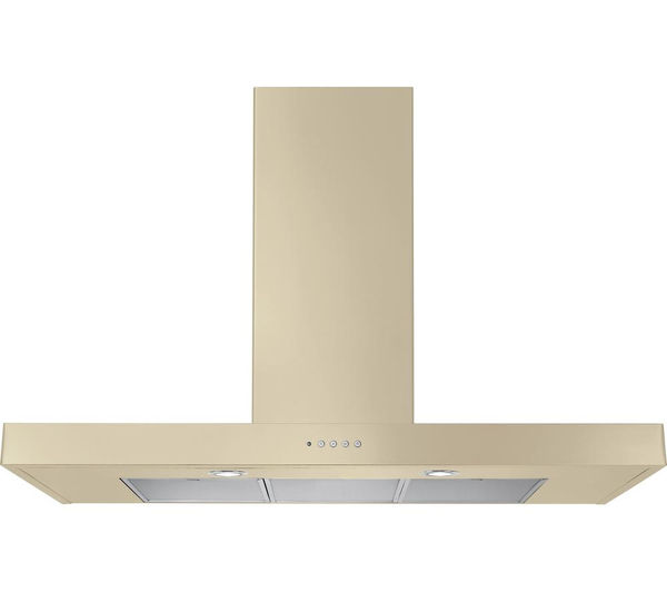 Rangemaster Flat 90 Chimney Cooker Hood - Cream, Cream