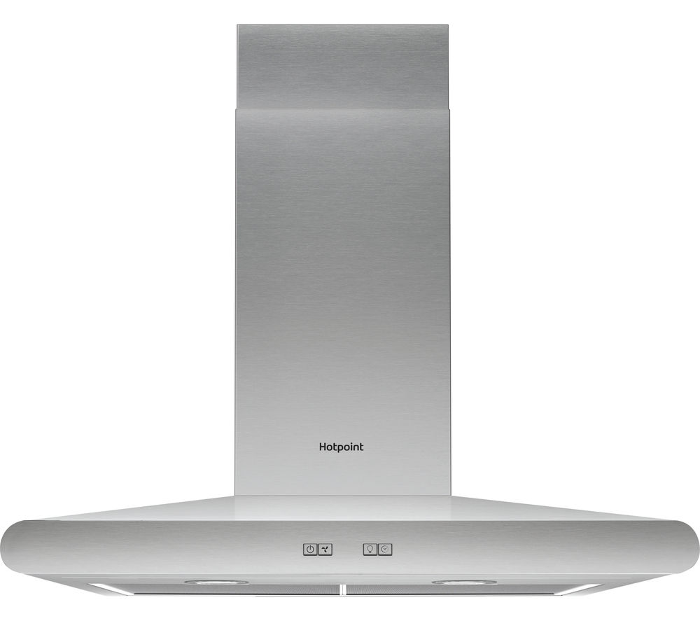 HOTPOINT PHC6.7FLBIX Chimney Cooker Hood – Stainless Steel, Stainless Steel