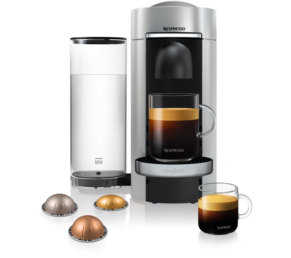 NESPRESSO by Magimix VertuoPlus M600 Coffee Machine – Silver, Silver