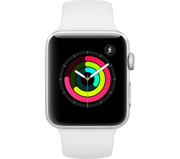 white apple watch