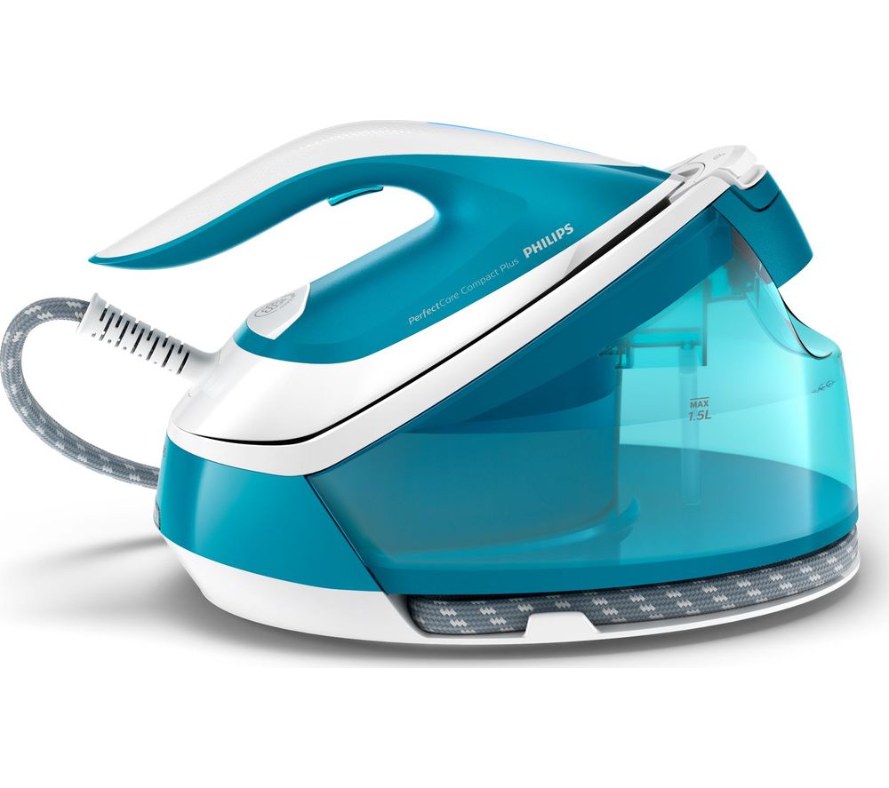 PHILIPS PerfectCare Compact Plus GC7920/26 Steam Generator Iron - Blue, Blue