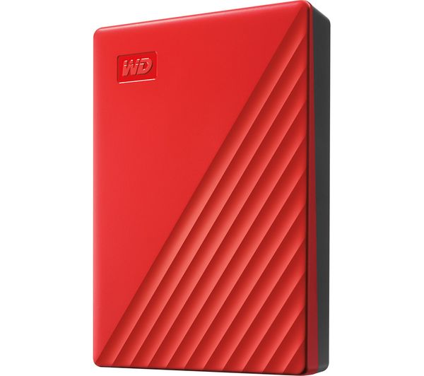 Image of WD My Passport Portable Hard Drive - 4 TB, Red