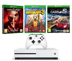 MICROSOFT Xbox One S 1 TB, Borderlands 3, Tekken 7 & Project Cars 2 Bundle