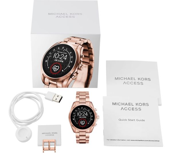 michael kors bradshaw smartwatch rose gold