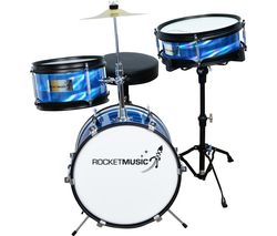 DKJ01 3 Piece Junior Drum Kit - Blue