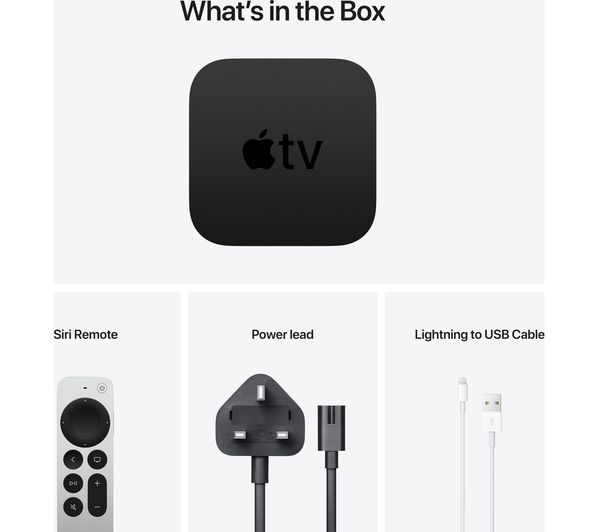 MXH02B/A - APPLE TV 4K with Siri (2nd generation) - 64 GB - Currys