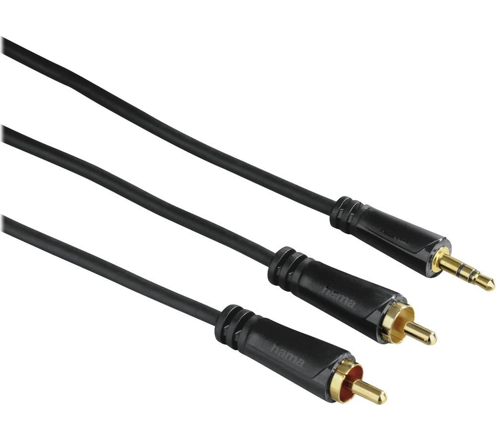 HAMA 3.5 mm to RCA Cable - 1.5 m, Gold
