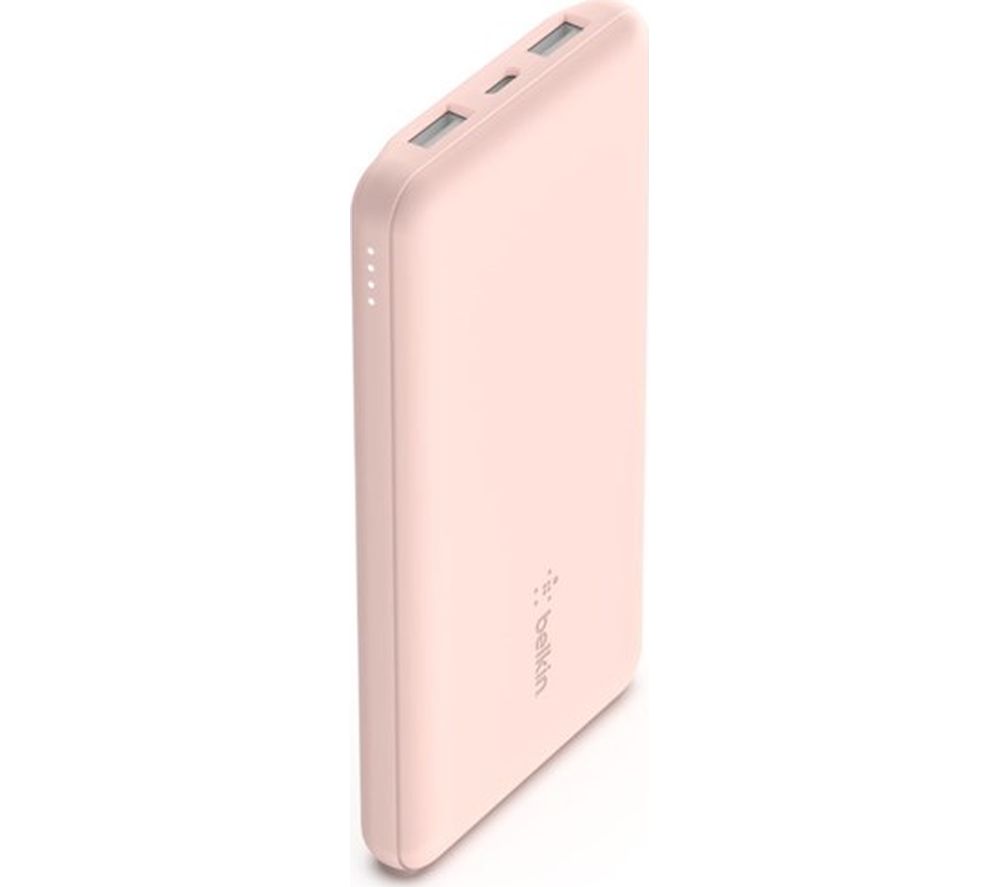 10000 mAh Portable Power Bank - Rose Gold