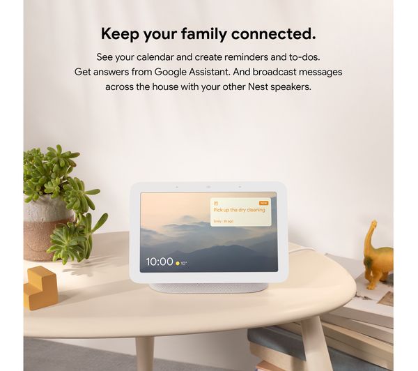 Google Nest Hub (2nd Gen) Smart Display with Google Assistant - Chalk 9