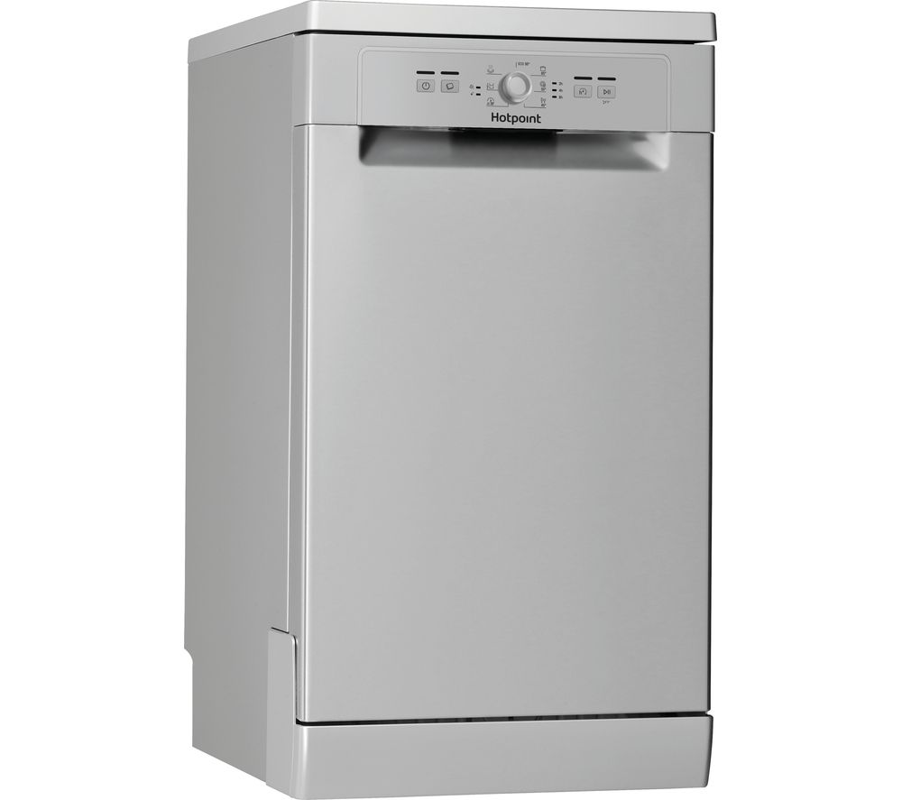 HOTPOINT HSFE 1B19 S UK N Slimline Dishwasher - Silver