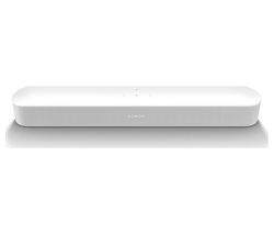 Beam (Gen 2) Compact Sound Bar with Dolby Atmos, Alexa & Google Assistant - White