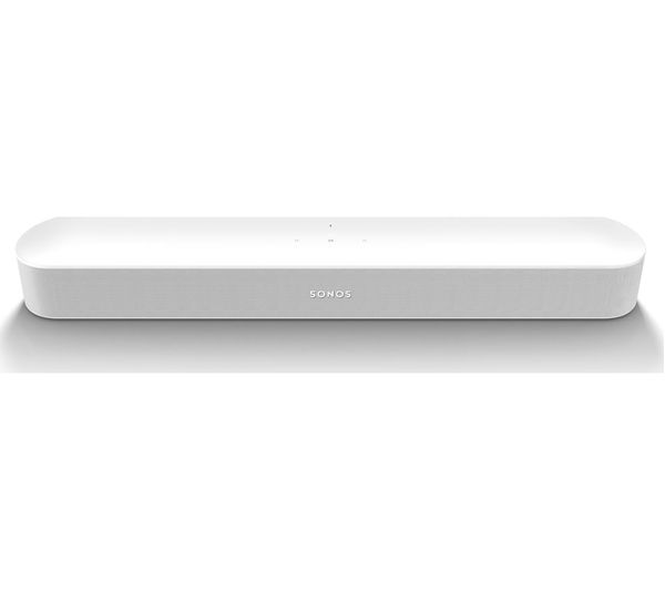 Image of SONOS Beam (Gen 2) Compact Sound Bar with Dolby Atmos, Alexa & Google Assistant - White