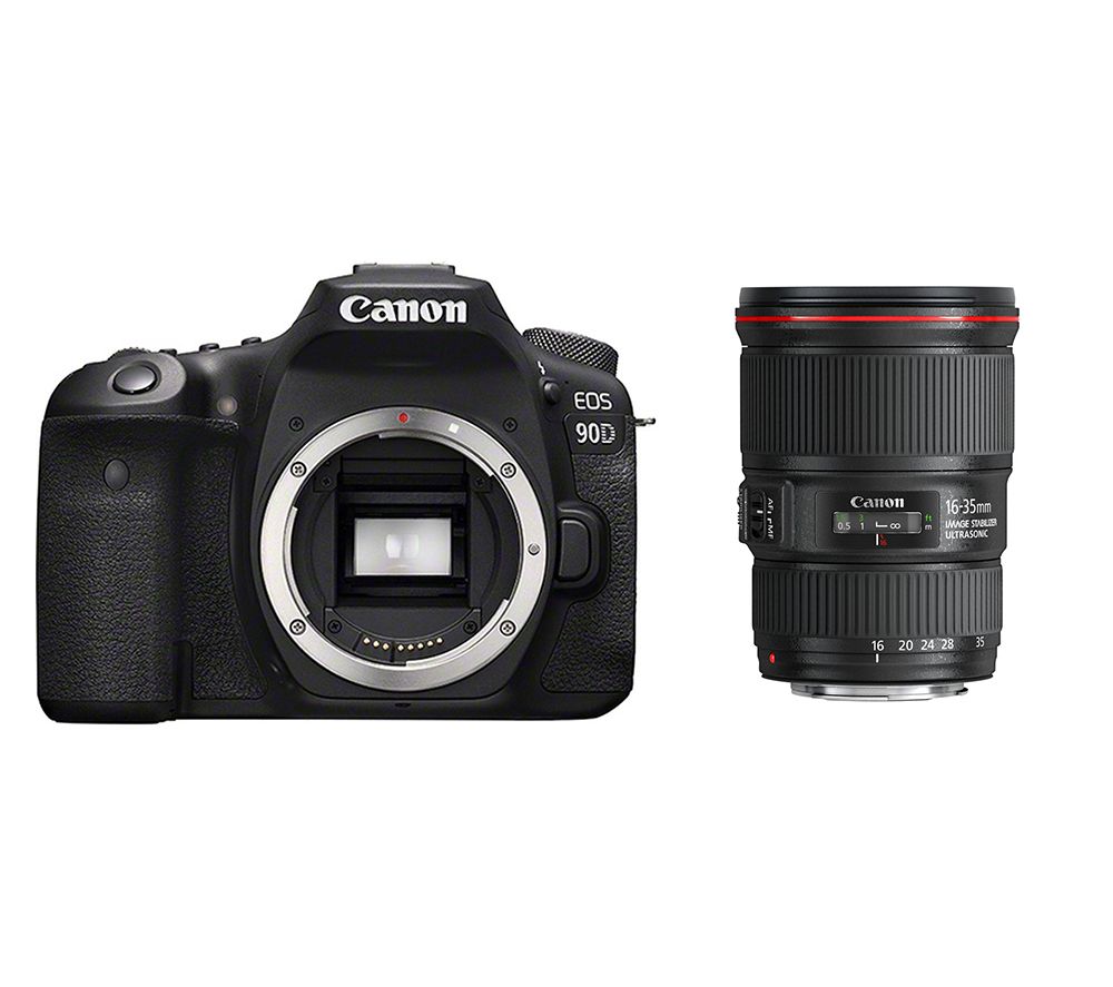 CANON EOS 90D DSLR Camera & EF 16-35 mm f/4L USM IS Wide-angle Zoom Lens Bundle review