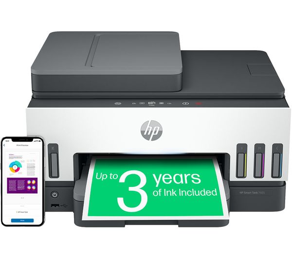 Image of HP Smart Tank 7605 All-in-One Wireless Inkjet Printer
