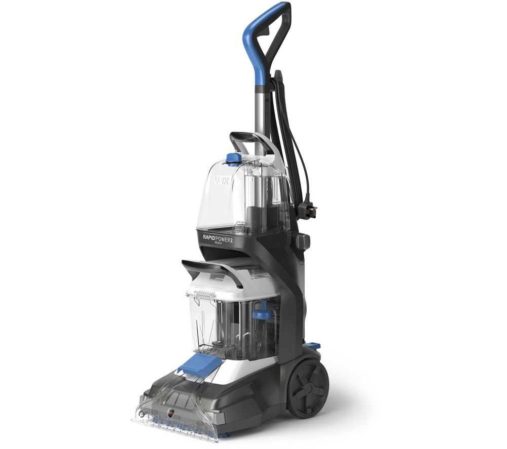 Rapid Power 2 Reach CDCW-RPXLR Upright Carpet Cleaner - Blue, Grey & White