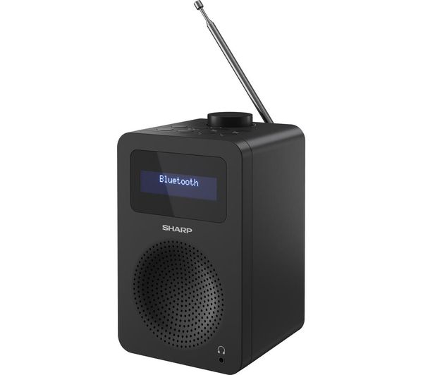 An image of SHARP DR-430 BK DAB+/FM Bluetooth Clock Radio - Midnight Black