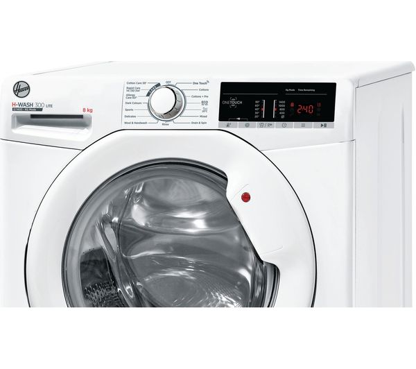 Image of HOOVER H Wash 300 H3W 48TA4/1-80 NFC 8 kg 1400 Spin Washing Machine - White