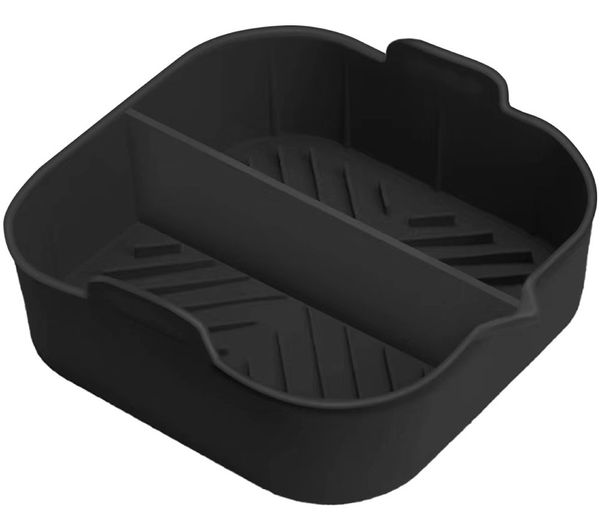 Tower T843095 Non Stick Square Tray With Divider Black