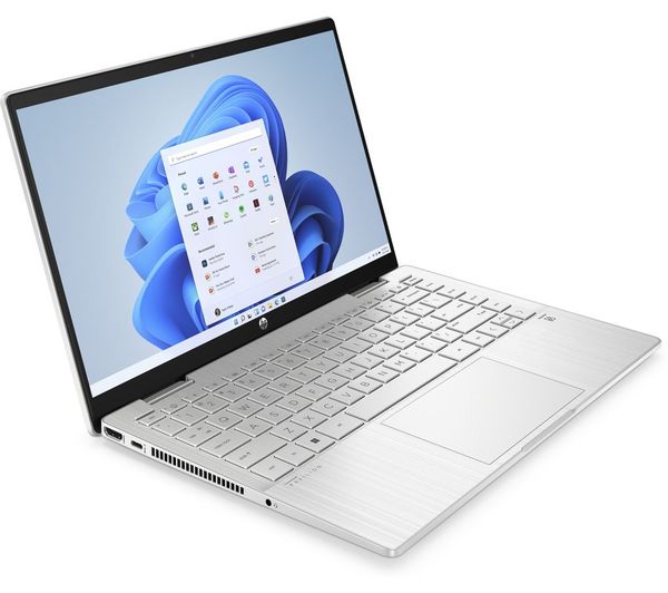 Image of HP Pavilion x360 14-ek1550sa 14" 2 in 1 Refurbished Laptop - Intel® U300, 128 GB SSD, Silver (Very Good Condition)