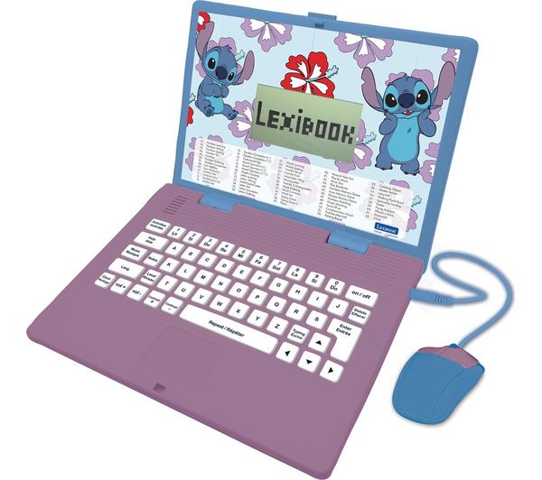 Lexibook Bilingual Spanish English Educational Laptop Disney Stitch
